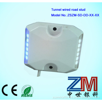 White and Bule Color LED Tunnel Traffic Alumimun Road Stud
